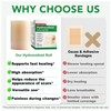 Hydrocolloid Roll, Hydrocolloid Bandages for Wounds Care, 2in x 4.9ft