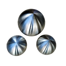 Jürgen Bocker Garden Ambiente Decorative Baubles Set of 3 Stainless Steel 15/10/10 cm Matt Brushed Decorative Ball Stainless Steel Ball