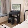 espidoo Makeup Vanity Desk with Lights & Mirror: Modern Dressing