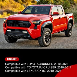 FZJDSD Rear Engine Skid Plate Compatible with Toyota FJ Cruiser 4Runner Compatible with Lexus GX460 2010-2024 Models Premium Underbody Shield & Pro Cover Replaces 51450-60050 5145060050