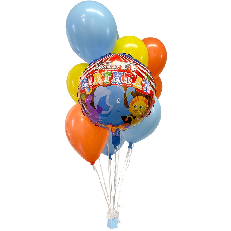 Globo de peso cubeta, 65 gramos, azul bebé, 10 piezas