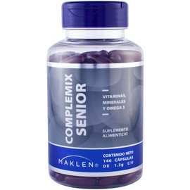 50+ MULTIVIT - Maklen Multivitaminico Completo - Vitaminas, Minerales y Omega 3 para Mayores de 50 Años - 140 Softgels de 1,300 mg