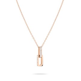 Liebeskind Berlin Necklace 45 cm Stainless Steel with Pendant, stainless steel, Cubic Zirconia