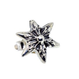 【STERLING SILVER 925】純銀 シルバー 925 ピアス スタッズ ロック ゴシック メンズ レディース CH スター クロス 十字架 SILVER ;AMTHGPS-019