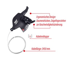 CNCLOL Rear Derailleur 9 Speed for Shimano/Sram, Gear Lever 9 Speed Right, Bicycle Gears 9 Speed Set for MTB/Road Bike/Mountain Bike