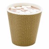 500-CT Disposable Mocha Pin Check 8-oz Hot Beverage Cups with