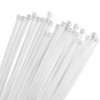 Bolt Dropper 11" White Zip Cable Ties (1000 Pack), 50lbs