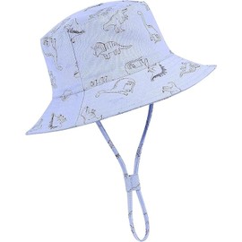 Durio Baby Sun Hat, Breathable Summer Hat, Children's Fishing Hat, UV Protection, Unisex Cap with Adjustable Ties, Haze Blue