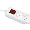 Power Strip 4-Way (with Switch for Power Saving, Slots Rotated