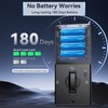Ulecoce Keyless Entry Door Lock Built-in WiFi with Handle Set,