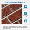 COMSTICKC 3D Peel and Stick Brick Wall Panels, Faux Red