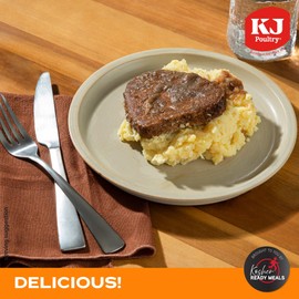 KJ Poultry Kosher Ready Meals - Meatloaf & Mashed Potato, MRE Meals Ready to Eat (1 Pack) Prepared Entree Fully Cooked, Shelf Stable Microwave Dinner - Travel, Military, Camping, Emergency Survival