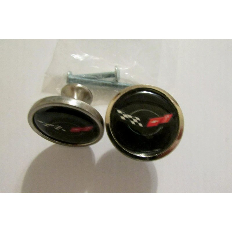 Corvette Cabinet Knobs, Chevy Corvette Logo Cabinet Pulls / kitchen