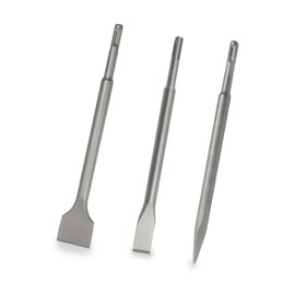 SDS-Plus Rotary Hammer Drill Chisel Set, Point Flat Scaling Chisels, 40CR Steel SDS Plus Drill Bits for Masonry, Concrete, Brick, Stone,Tile Removal, 3pcs