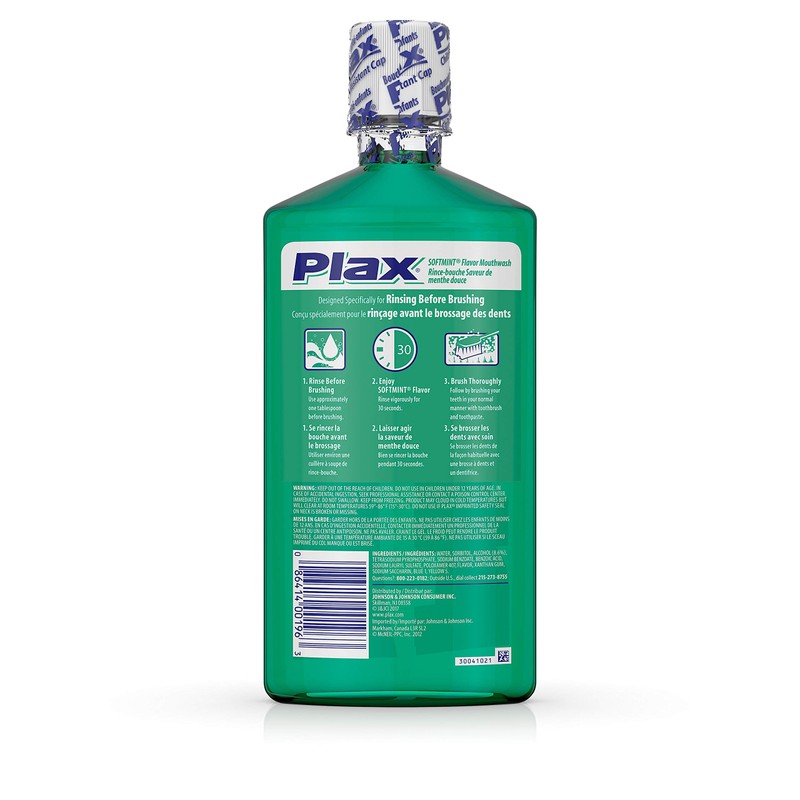 Plax Oral Rinse Mouthwash, Daily Mouth Rinse Designed Specifically for
