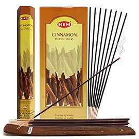 Cinnamon Incense Sticks and Incense Stick Holder Bundle Insence Insense Hem Incense Sticks