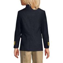 Lands' End Boys Hopsack Blazer 16 Deep Navy