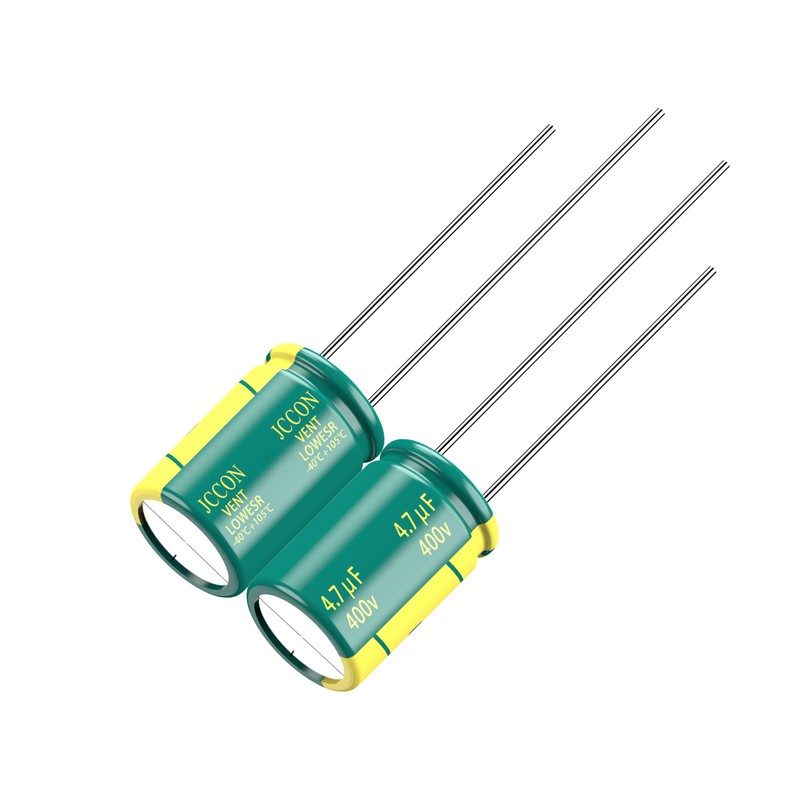 JCCON 10-Pack 400V 4.7uF Premium Quality Low ESR Electrolytic Capacitors