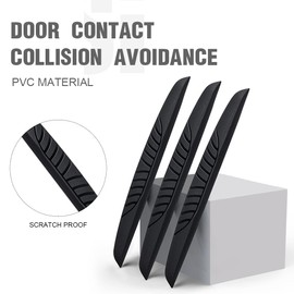 6 Pieces Car Black Rubber Door Edge Protector, Door Edge Protection, High-Quality Door Edge Protection, Sticker Door Edge Protection for Car Door