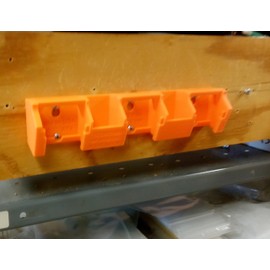 Made by Mitchell LB20 3 Slot Battery Rack for Black and Decker Wall Mount Holder Latching Storage Rack 20V LBXR20, LBXR20B, LBXR20-OPE, LBXR2020, LBXR20, LB20, LBX20, LB2X4020 USA PN LB20x3-WR