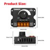 LED Light Strip Dimmer,DC 12V-24V 30A PWM Dimming Controller,Dimmer Knob