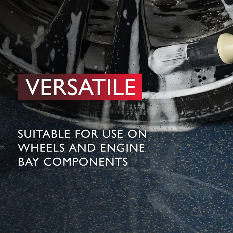 Autoglym Hi-Tech Wheel Brush - Versatile Car Wheel Cleaning and