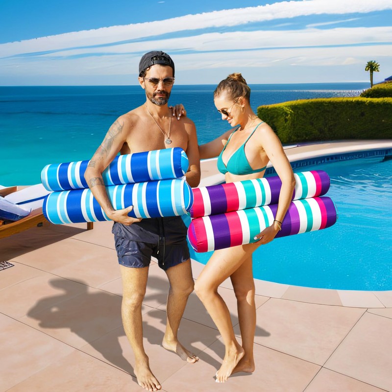 FindUWill 2 Pack Fabric Water Swimming Pool Floats Hammock, XL,