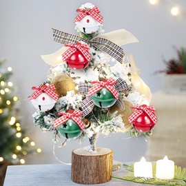 Bells Christmas Tree Decorations, Pack of 12 Bells Christmas Tree Pendants, Metal Jingle Bells Hanging Decoration, Jingle Bells for Christmas Tree, Christmas Decoration Jewellery, 4 cm