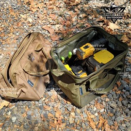 Mastiff Outdoor Multi-Tool Bag Wide Mouth Ammo Case Heavy Duty All Purpose Pack Black