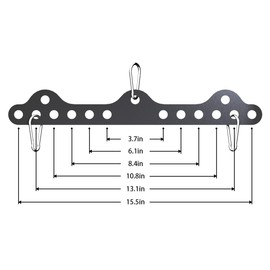 veimia Lat Pulldown Attachments, Double to Single D Handle Adaptor Plate for Neutral Grip LAT Pull Down Bar, Exercise Machine Attachments for Cable Crossover Machine for Squat Rack Home Gym