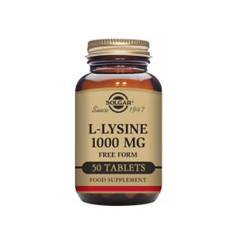 Solgar L-Lysine 1000 mg Tablets - Pack of 50 - Support For an Active Lifestyle - Vegan and Gluten Free