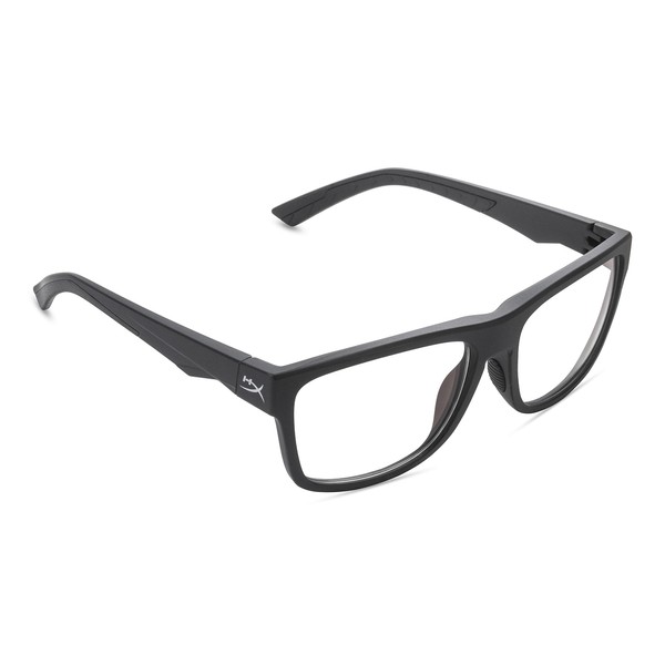 HyperX Spectre Mission - Gaming Eyewear, Blue Light Blocking, UV Protection, Crystal Clear Lenses, TR-90 Frame, Microfiber Pouch, Square Eyewear Frame - Clear