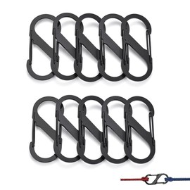 MOCOXYKLXY Carabiner, S-Shaped, Ultra Lightweight, Durable, Key Holder, Multi-functional, Portable, Convenient, Household Goods, Anti-Theft, Anti-loss, Zinc Alloy, Outdoor Equipment, Mountain