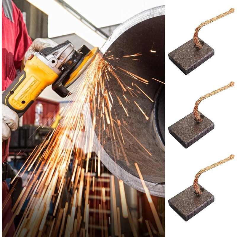 2 Pairs Power Tool Carbon Brushes Replacement Compatible with Electric