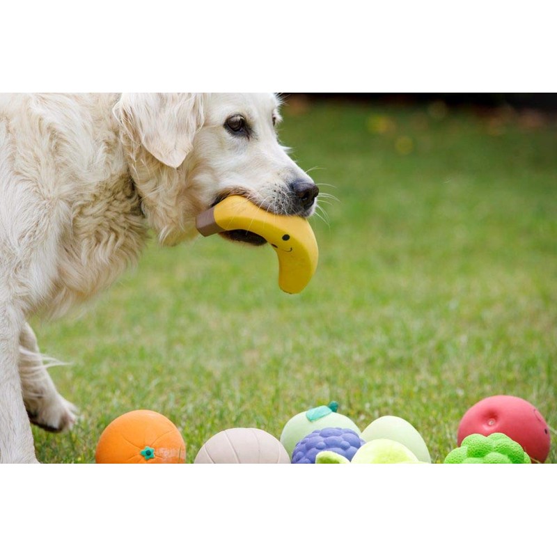 Petface Latex Banana Soft Chew Dog Toy, Large