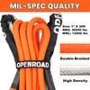 OPENROAD Kinetic Recovery Tow Rope, 36000 Lbs (1in x 30ft