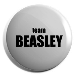 Hippowarehouse Team Beasley Badge Pin 25mm