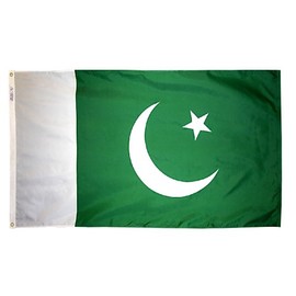 Pakistan Flag Nylon 4 ft. x 6 ft. - Made in the USA from Flags Unlimited