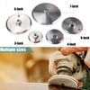 5/8-11 Thread 6 Inch Aluminum Backer Pad Set for Precision