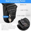 Adjustable Neoprene Water Bottle Holder with Dual Pockets
