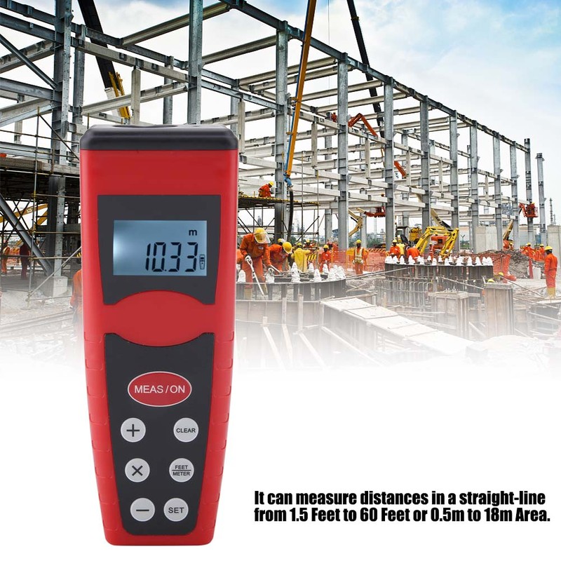 CP-3000 Digital LCD Handheld Length Distance Measure Handhold Laser Ultrasonic