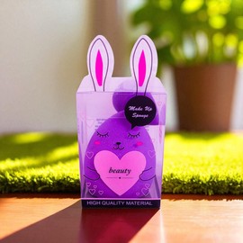 Makeup Sponge Set - Various Designs & Colours - Large & Mini Blender - Perfect for Foundation & Concealer (Set of 2 - Purple - Design A)