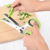 Herb Shears, Kitchen Salad Scissors Stainless Steel with Cover, Herb