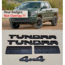 Toyota 5PCS Black out Emblem Badge Kit 2014-2021 FOR TOYOTA TUNDRA 4X4 V8 5.7L Logo