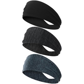 (Improved Cooling Material) Headband, Men's Headband, (Cool Structure to Release Hot Air and Fits Moderately to Your Head), Hair Turban, Sweatproof, Sports, Face Washing, High Elasticity, Sweat