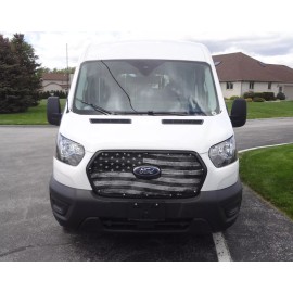 Robert James Enterprises GrilleAdz® Premium 2020-2023 TRANSIT VAN Tactical USA Flag Bug Screen 902-32