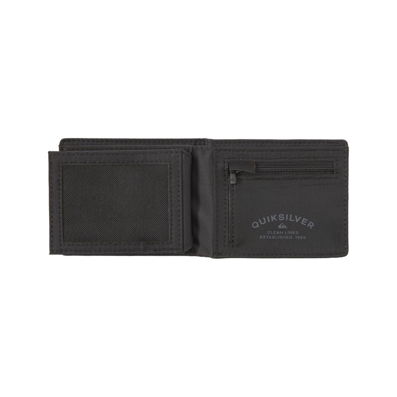 Quiksilver Men's STITCHY 3 Wallets, Black Black, L