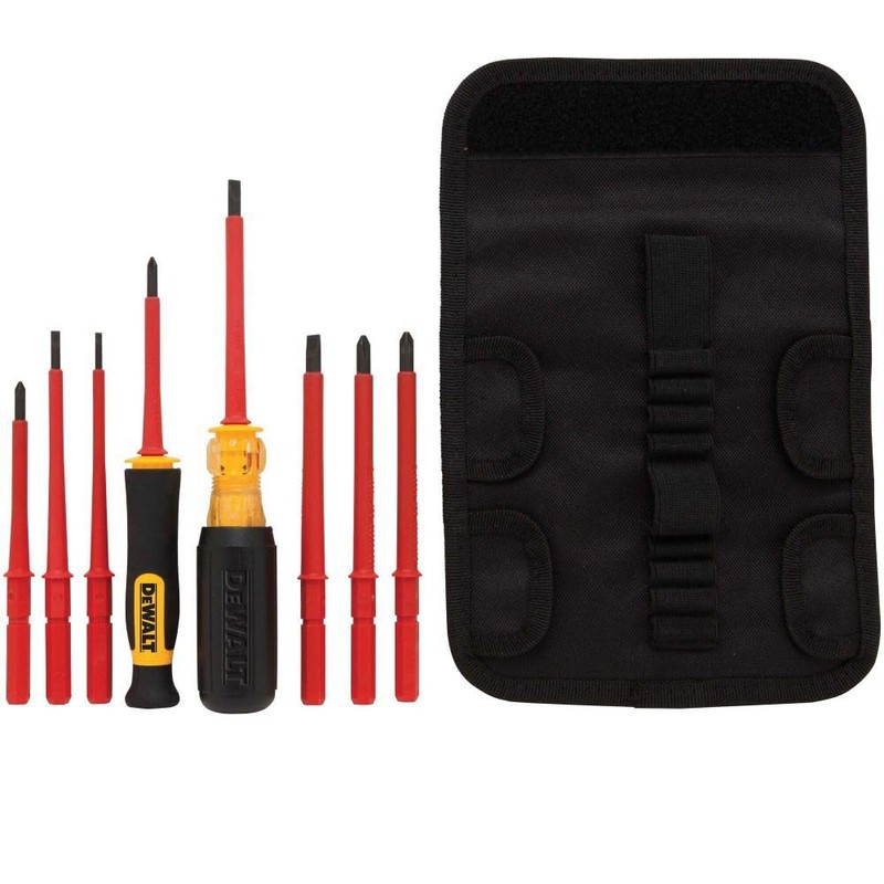 DEWALT Screwdriver Set, Insulated Set, Vinyl Grip, 10-Piece (DWHT66417)
