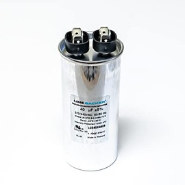 Supco - Condensador redondo de 40 uf 370/440 voltios para motores HVAC, compresores LCR40X440R Linebacker
