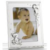 New Baby Silver Photo Frame with Teddy and Balloons for 5" x 7" Photo - 51357